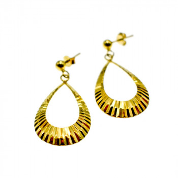 Sky Jewelry Серебряные серьги в позолоте 925 проба