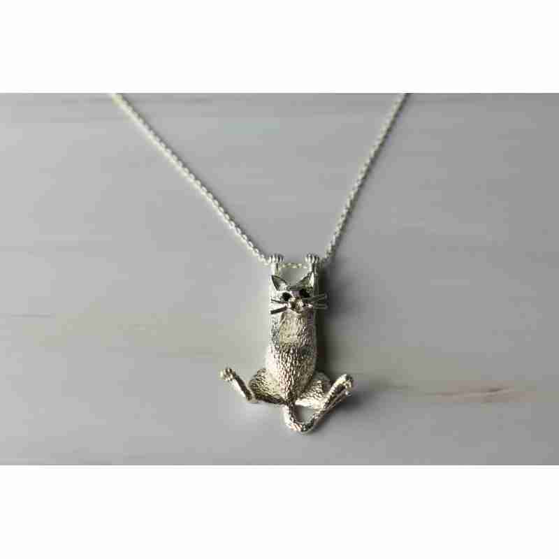 Sky Jewelry Серебряная цепочка с подвеской-котом