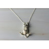 Sky Jewelry Серебряная цепочка с подвеской-котом