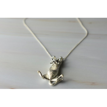 Sky Jewelry Серебряная цепочка с подвеской-котом