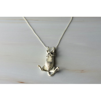 Sky Jewelry Серебряная цепочка с подвеской-котом