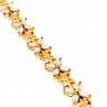 Sky Jewelry Браслет серебро в позолоте с фианитами