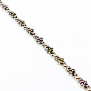 Sky Jewelry Серебряный браслет 925 проба с натуральными камнями