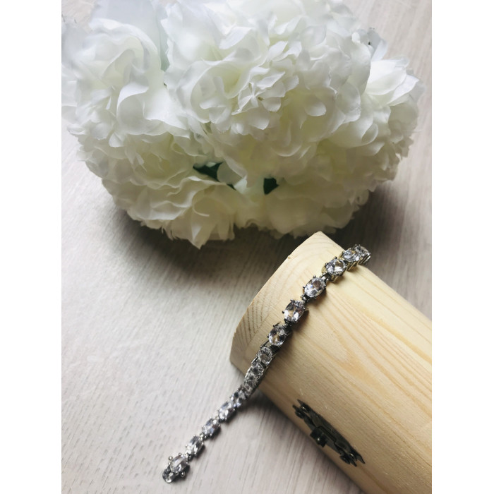 Sky Jewelry Серебряный браслет с бесцветной Шпинелью