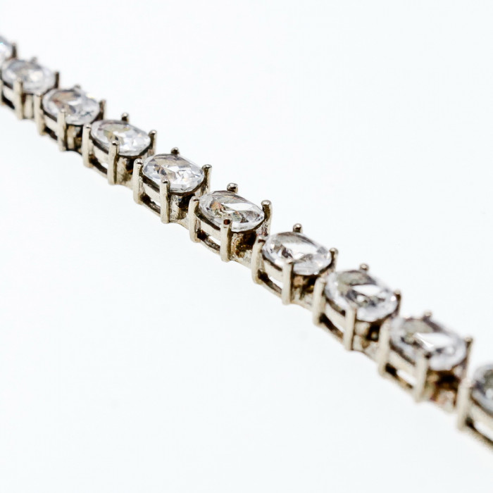 Sky Jewelry Серебряный браслет с бесцветной Шпинелью