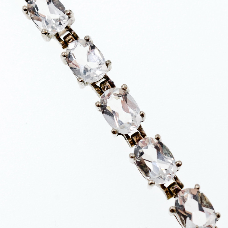 Sky Jewelry Серебряный браслет с бесцветной Шпинелью