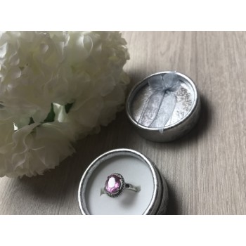 Sky Jewelry Серебряное кольцо 925 проба с розовой Шпинелью