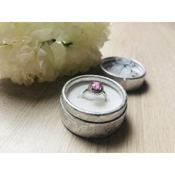 Sky Jewelry Серебряное кольцо 925 проба с розовой Шпинелью