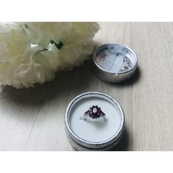 Sky Jewelry Серебряное кольцо 925 пробы с розовым топазом