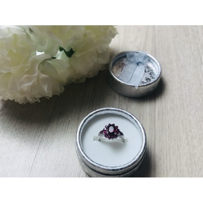 Sky Jewelry Серебряное кольцо 925 пробы с розовым топазом