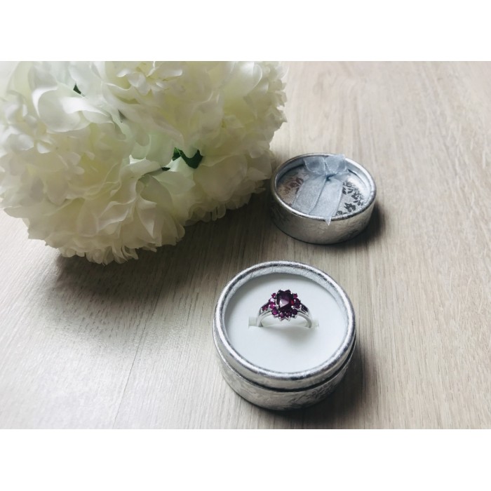 Sky Jewelry Серебряное кольцо 925 пробы с розовым топазом