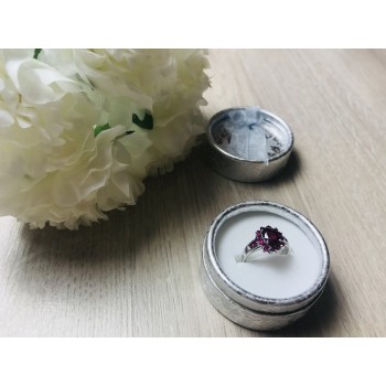 Sky Jewelry Серебряное кольцо 925 пробы с розовым топазом