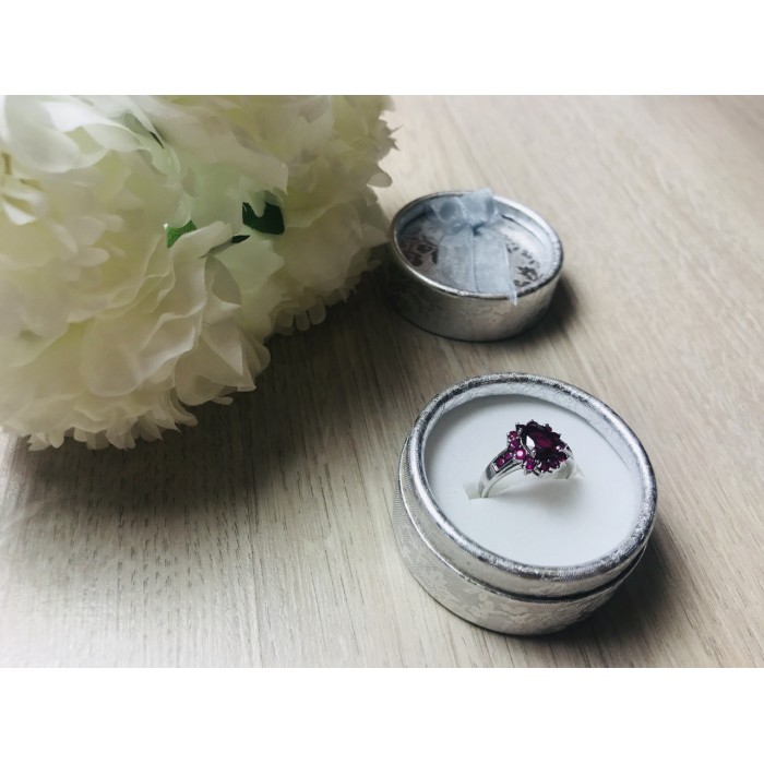 Sky Jewelry Серебряное кольцо 925 пробы с розовым топазом