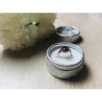 Sky Jewelry Серебряное кольцо 925 пробы с розовым топазом