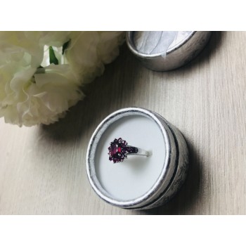 Sky Jewelry Серебряное кольцо 925 пробы с розовым топазом