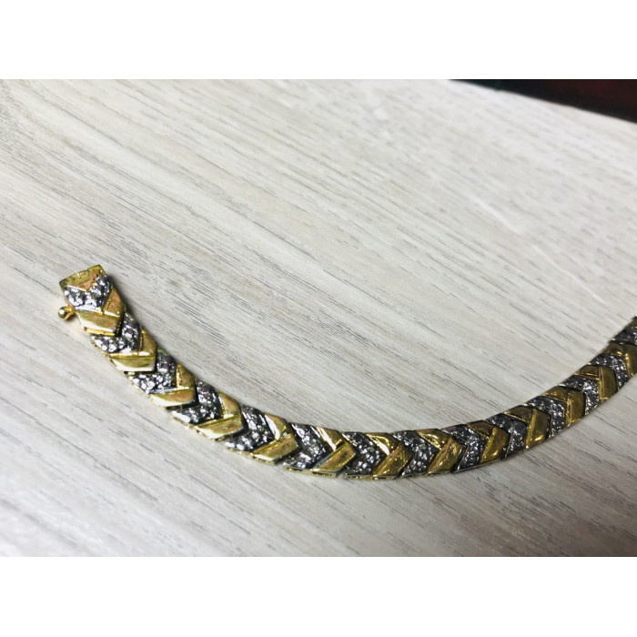 Sky Jewelry Браслет серебро в позолоте 925 проба