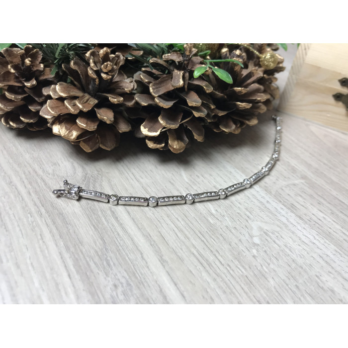 Sky Jewelry Серебряный браслет с фианитами 925 проба