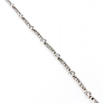 Sky Jewelry Серебряный браслет с фианитами 925 проба