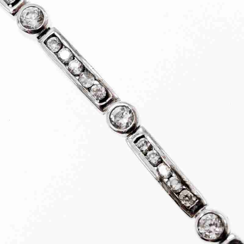 Sky Jewelry Серебряный браслет с фианитами 925 проба