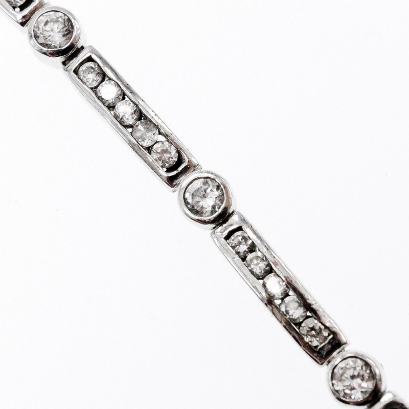 Sky Jewelry Серебряный браслет с фианитами 925 проба