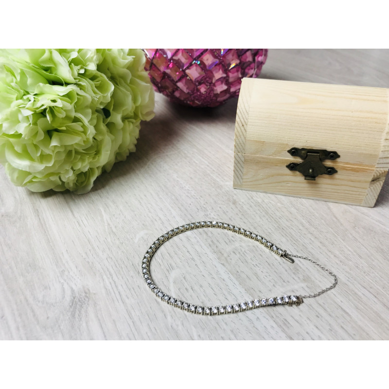 Sky Jewelry Серебряный браслет с фианитами