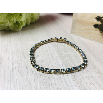 Sky Jewelry Браслет серебро в позолоте 14К  с топазом