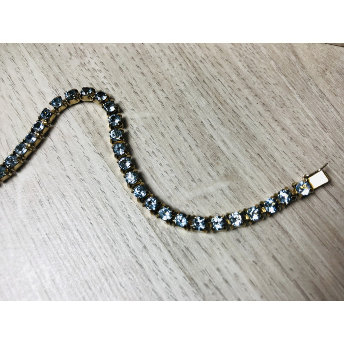 Sky Jewelry Браслет серебро в позолоте 14К  с топазом