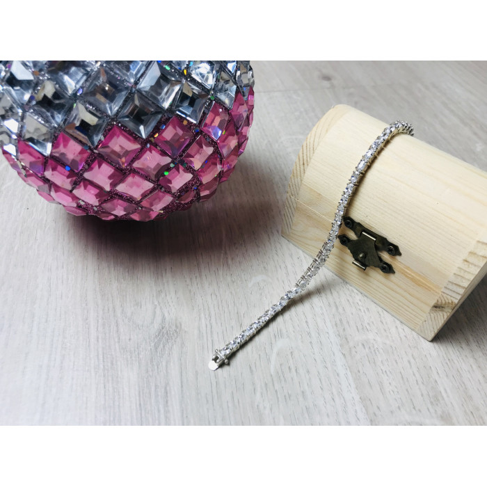 Sky Jewelry Серебряный браслет 925 проба с фианитами