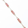 Sky Jewelry Серебряный браслет 925 проба с розовым агатом