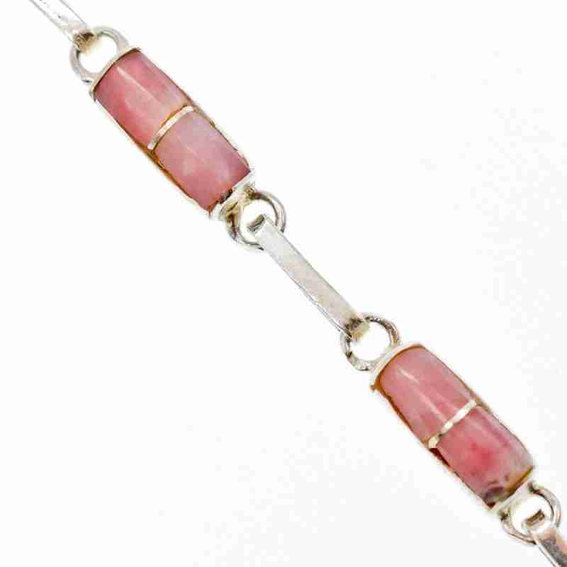 Sky Jewelry Серебряный браслет 925 проба с розовым агатом