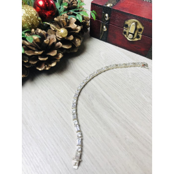 Sky Jewelry Серебряный браслет 925 проба с бесцветной шпинелью