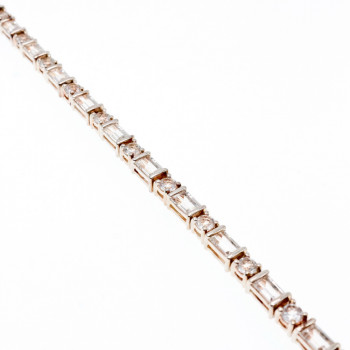 Sky Jewelry Серебряный браслет 925 проба с бесцветной шпинелью