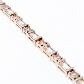 Sky Jewelry Серебряный браслет 925 проба с бесцветной шпинелью