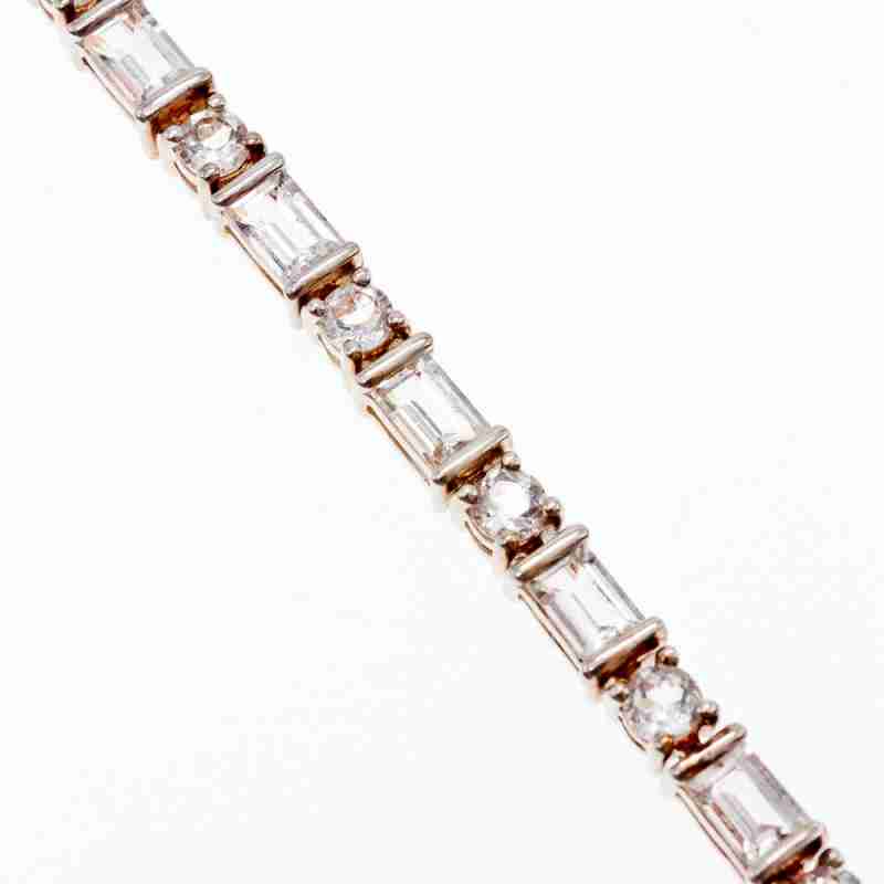 Sky Jewelry Серебряный браслет 925 проба с бесцветной шпинелью