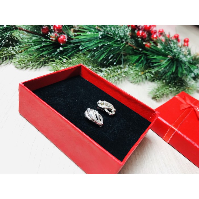 Sky Jewelry Серебряные серьги-змеи