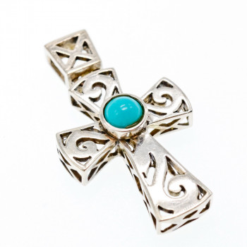 Sky Jewelry Серебряный крестик 925 проба