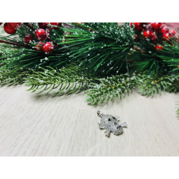 Sky Jewelry Серебряный кулон -череп  с фианитами