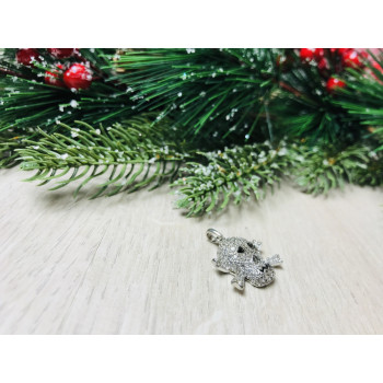 Sky Jewelry Серебряный кулон -череп  с фианитами