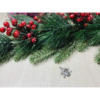 Sky Jewelry Серебряный кулон -череп  с фианитами