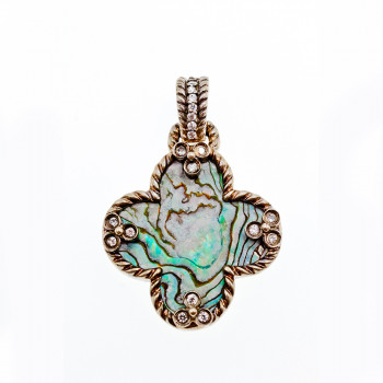 Sky Jewelry Серебряный кулон с камнем Галиотис (Гелиотис)