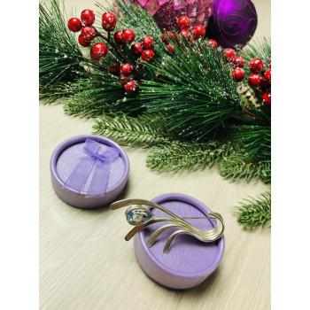 Sky Jewelry Серебряная брошь 925 проба  с топазом