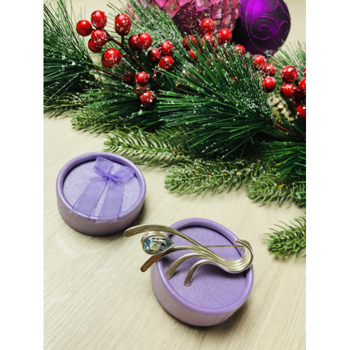 Sky Jewelry Серебряная брошь 925 проба  с топазом