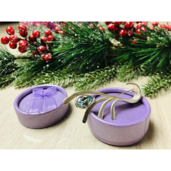 Sky Jewelry Серебряная брошь 925 проба  с топазом