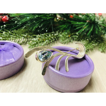 Sky Jewelry Серебряная брошь 925 проба  с топазом