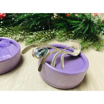 Sky Jewelry Серебряная брошь 925 проба  с топазом
