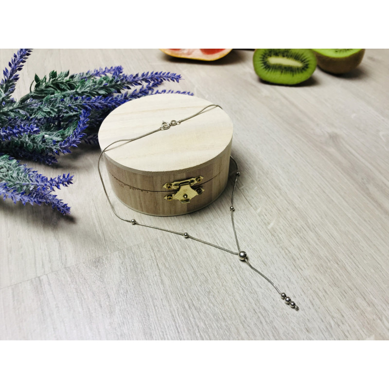 Sky Jewelry Серебряное ожерелье 925 проба с бусинками