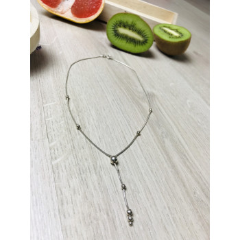 Sky Jewelry Серебряное ожерелье 925 проба с бусинками