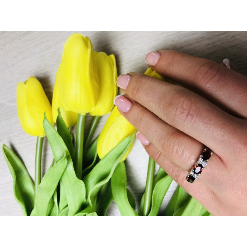 Sky Jewelry Серебряное кольцо с рубином