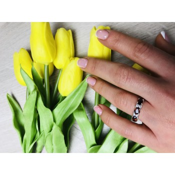 Sky Jewelry Серебряное кольцо с рубином