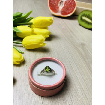 Sky Jewelry Серебряное кольцо с камнем Цаворит